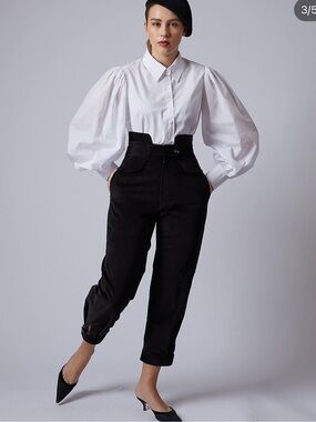 Behida Dolic cotton corduroy black equestrian pants M